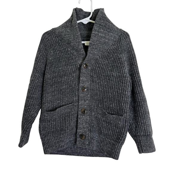 GAP size 4T 4 Toddler Gray Thick Cardigan Sweater Button Down - Picture 1 of 4